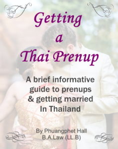 Getting a Thai Prenup
